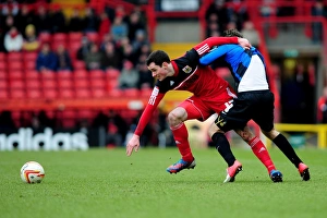 Bristol City V Barnsley Prints: Intense Rivalry: Cunningham vs