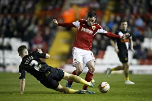 Gate Prints: Intense Rivalry: Cunningham vs. Yates in Bristol City vs Port Vale Football Clash
