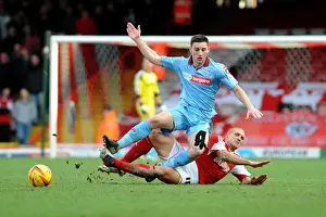 Intense Rivalry: El-Abd vs. Cassidy - A Football Showdown at Ashton Gate (Bristol City v Tranmere Rovers)