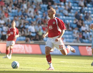 Coventry City V Bristol City Collection: Intense Rivalry: The Epic Clash Between Coventry City and Bristol City - Lee Trundle's Battle