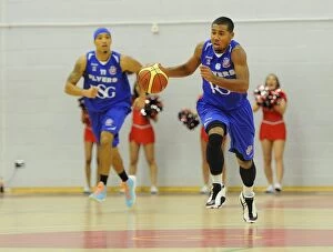 Bristol Flyers v Newcastle Eagles Collection: Intense Rivalry: Flyers vs. Eagles Basketball Showdown at SGS Wise Campus