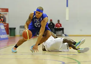 Bristol Flyers V Newcastle Eagles Prints: Intense Rivalry: Flyers vs. Eagles Basketball Showdown at SGS Wise Campus
