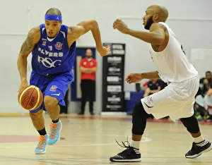 Bristol Flyers V Newcastle Eagles Prints: Intense Rivalry: Flyers vs. Eagles Basketball Showdown at SGS Wise Campus (November 2014)