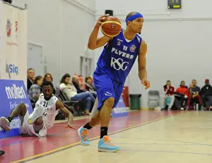 Bristol Flyers V Newcastle Eagles Prints: Intense Rivalry: Flyers vs. Eagles Basketball Showdown at SGS Wise Campus (November 2014)