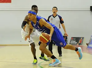 Bristol Flyers V Newcastle Eagles Prints: Intense Rivalry: Flyers vs. Eagles Basketball Showdown at SGS Wise Campus (November 2014)