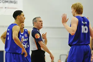 Bristol Flyers V Newcastle Eagles Prints: Intense Rivalry: Flyers vs. Eagles in British Basketball League
