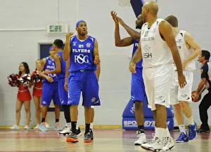 Bristol Flyers V Newcastle Eagles Prints: Intense Rivalry: Flyers vs. Eagles in British Basketball League - November 2014
