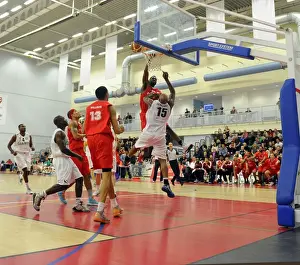 Bristol Flyers V Manchester Giants Prints: Intense Rivalry: Flyers vs. Giants Basketball Showdown
