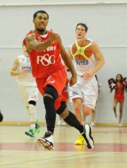 Bristol Flyers v Surrey United Collection: Intense Rivalry: Flyers vs. United Basketball Showdown at SGS Wise Campus (November 2014)