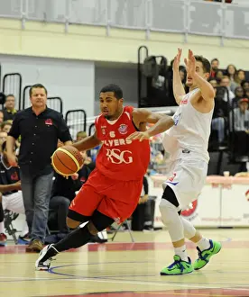 Framed Print : Intense Rivalry: Flyers vs. United at SGS Wise Campus (November 2014) - A Basketball Showdown