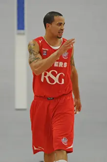 Bristol Flyers V Durham Wildcats Prints: Intense Rivalry: Flyers vs. Wildcats Basketball Clash at SGS Wise Campus