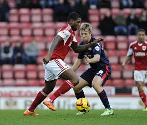 Bristol City V Walsall Prints: Intense Rivalry: A Football Battle – Jay Emmanuel-Thomas vs