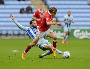 Coventry City V Bristol City Prints: Intense Rivalry: Freeman vs. O'Brien Tackle - Bristol City vs. Coventry City