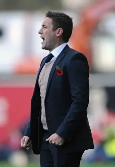 Bristol City V Oldham Athletic Prints: Intense Rivalry: Lee Johnson's Emotional Outburst at Bristol City vs Oldham Athletic