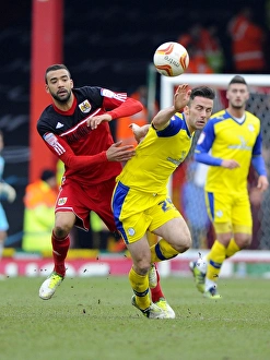 Intense Rivalry: Liam Fontaine vs. David Prutton - A Football Battle at Ashton Gate