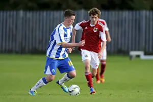 Intense Rivalry: Tom Fry vs Charlie Harris Clash - U18 Football Showdown