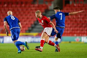 Bristol City V Cardiff City U18s Prints: Intense Rivalry: U18 Clash at Ashton Gate - Bristol City vs Cardiff City