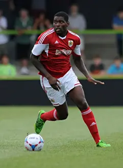 Forest Green Rovers V Bristol City Prints: Intense Tackle: Bangura vs. Emmanuel-Thomas in Forest Green Rovers vs