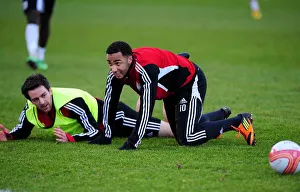 Intense Training Clash: Maynard vs. Skuse at Bristol City Football Club