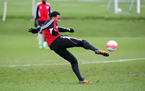Training 12-1-12 Prints: Intense Training: Nicky Maynard of Bristol City Focuses on Skill Development