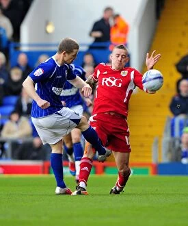 Images Dated 3rd March 2012: Ipswich Town vs. Bristol City: A Battle for Supremacy - Grant Leadbitter vs. Sean Davis