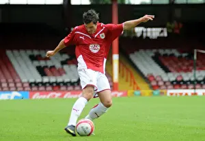 Framed Print : Ivan Sproule in Action for Bristol City Against Wycombe Wanderers