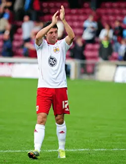 Scunthorpe Utd V Bristol City Prints: Ivan Sproule in Action: Championship Showdown at Scunthorpe United vs