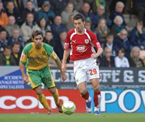 Norwich City V Bristol City Prints: Ivan Sproule in Action: Norwich City vs. Bristol City