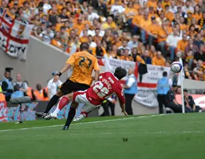 Play Off Final Prints: Ivan Sproule Celebrates Promotion: Play-Off Final Moment