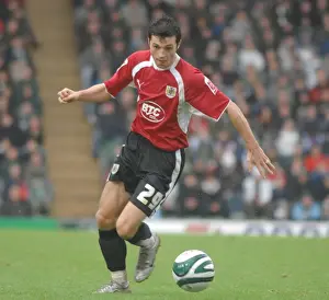 Plymouth V Bristol City Prints: Ivan Sproule in the Heat of Plymouth vs. Bristol City Football Rivalry