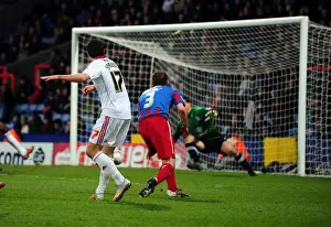 Crystal Palace V Bristol City Prints: Ivan Sproule Hits the Post: A Dramatic Moment from Crystal Palace vs