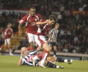 Framed Print : Ivan Sproule's Unforgettable Moments: Bristol City vs. West Brom