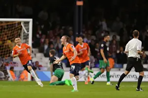 Luton Town V Bristol City Prints: Jack Marriott's Stunner: Luton Town Leads Bristol City in Cup Clash