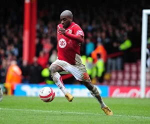 Images Dated 3rd April 2010: Jamal Campbell-Ryce in Action: Bristol City vs Nottingham Forest, Championship Match