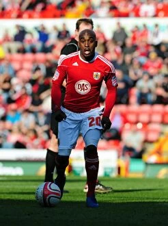 Images Dated 19th March 2011: Jamal Campbell-Ryce in Action: Bristol City vs Burnley, Championship Match