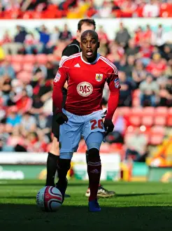 Bristol City V Burnley Prints: Jamal Campbell-Ryce in Action: Bristol City vs Burnley