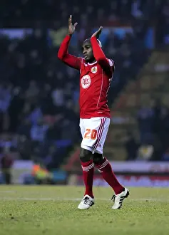 Bristol City V Crystal Palace Prints: Jamal Campbell-Ryce in Action: Bristol City vs Crystal Palace (Championship Football Match)