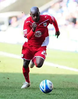 Reading V Bristol City Prints: Jamal Campbell-Ryce in Action: Championship Showdown at Reading's Madejski Stadium (Bristol City vs)
