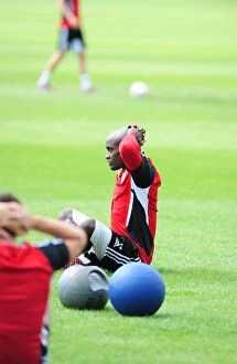 Pre-season Training Collection: Jamal Campbell-Ryce: Unyielding Determination in Bristol City's Pre-season Training