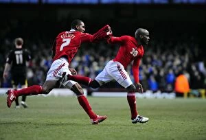 Images Dated 1st January 2011: Jamal Campbell-Ryce's Championship-Winning Goal Celebration: Bristol City vs