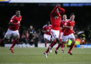 Bristol City V Cardiff City Prints: Jamal Campbell-Ryce's Thrilling Goal Celebration vs