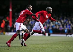 Images Dated 1st January 2011: Jamal Campbell-Ryce's Thrilling Goal and Euphoric Celebration vs. Cardiff City (Championship Match)
