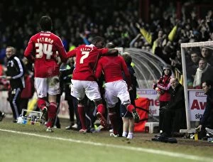 Images Dated 1st January 2011: Jamal Campbell-Ryce's Thrilling Goal and Euphoric Celebration: Bristol City vs