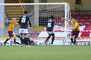 Bradford City V Bristol City Prints: James Hanson's Thrilling Goal Celebration: Bradford City vs