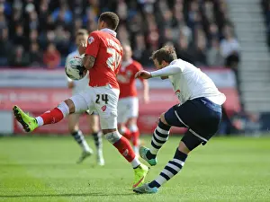 Framed Print : James Tavernier Blocks Clearance: Preston North End vs. Bristol City, Sky Bet League One (11 / 04 / 2015) Framed Print : James Tavernier Blocks Clearance: Preston North End vs. Bristol City, Sky Bet League One (11 / 04 / 2015)
