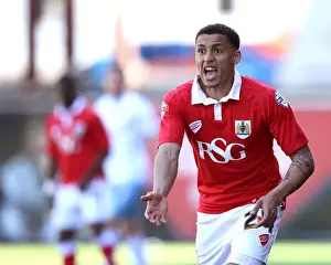 Title Prints: James Tavernier Calls for the Ball: Intense Moment from Bristol City vs Coventry City