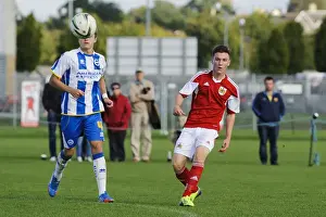 Jamie Horgan in Action: Bristol City U18 vs Brighton & Hove Albion U18 Football Match