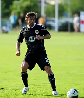 Helsingborgs IF V Bristol City Prints: Jamie McAllister in Action for Bristol City: Helsingborgs IF Clash