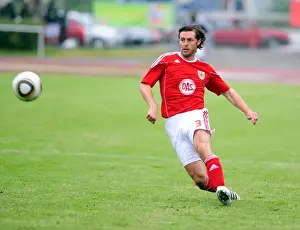 IFK Gothenburg V Bristol City Prints: Jamie McAllister in Action for Bristol City against IFK Gothenburg