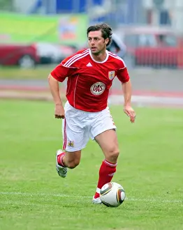 Framed Print : Jamie McAllister in Action for Bristol City: IFK Gothenburg Clash Framed Print : Jamie McAllister in Action for Bristol City: IFK Gothenburg Clash